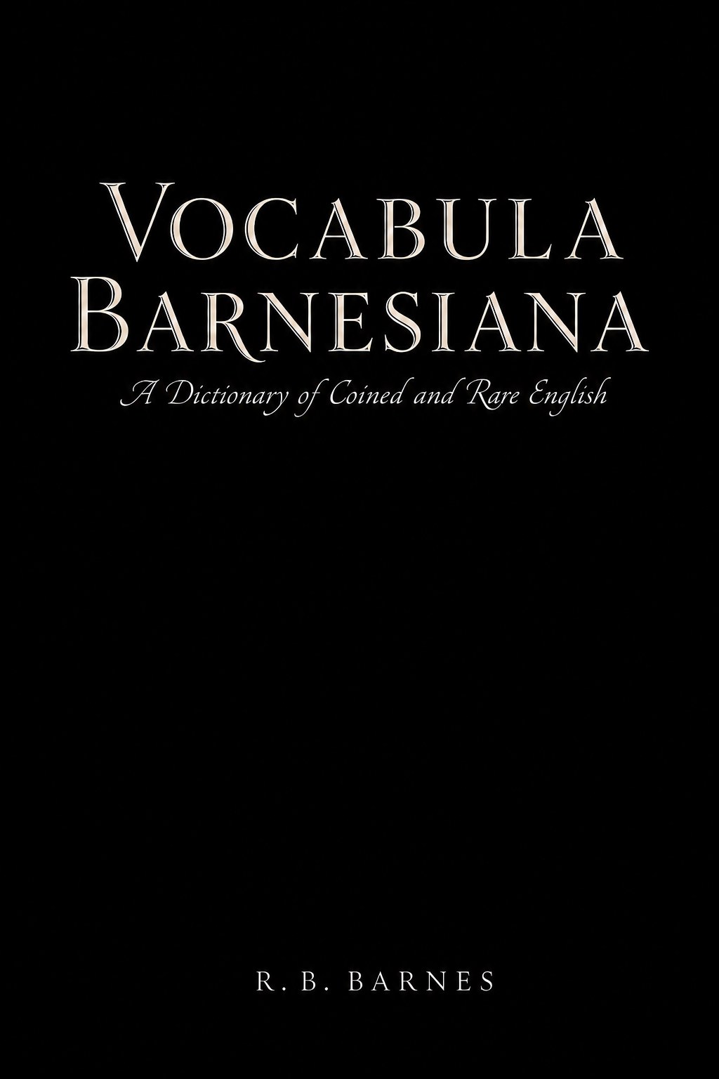 Cover of Vocabula Barnesiana by R.B. Barnes